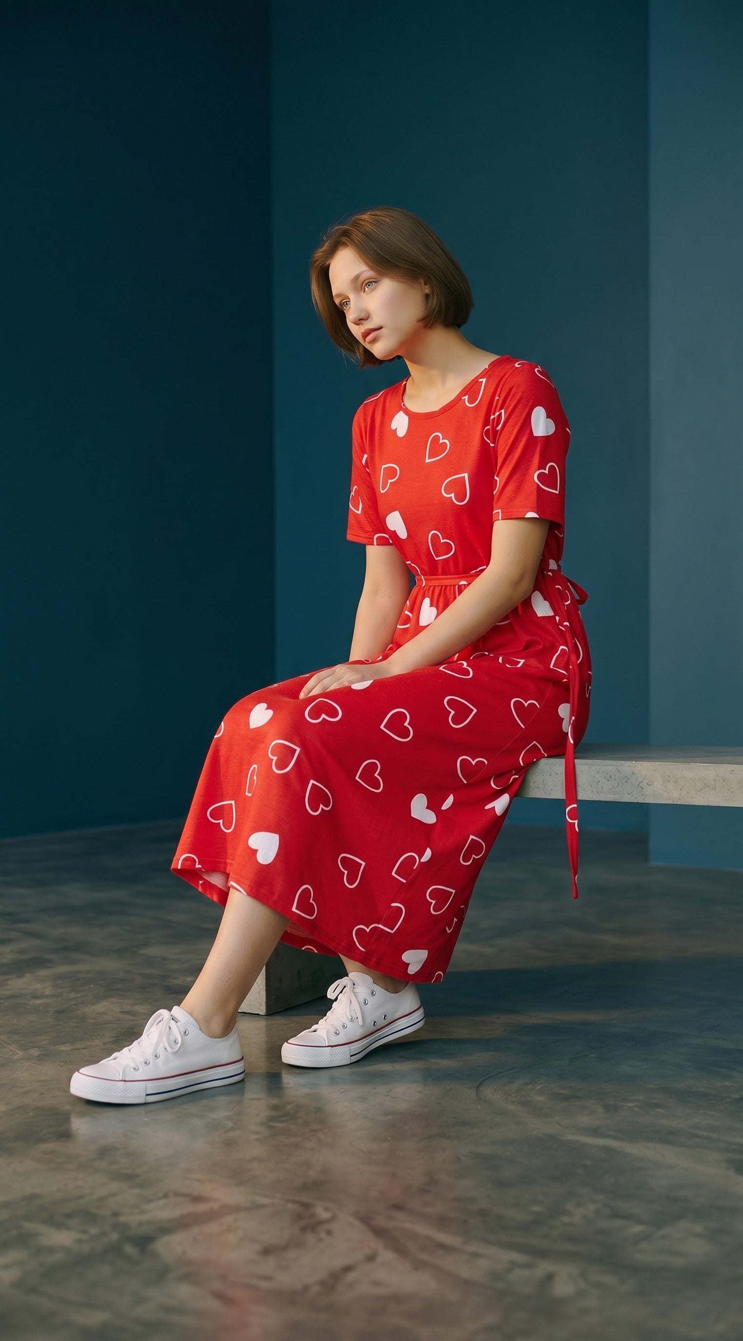 π Mom's Comfort Feeding Dress Red
