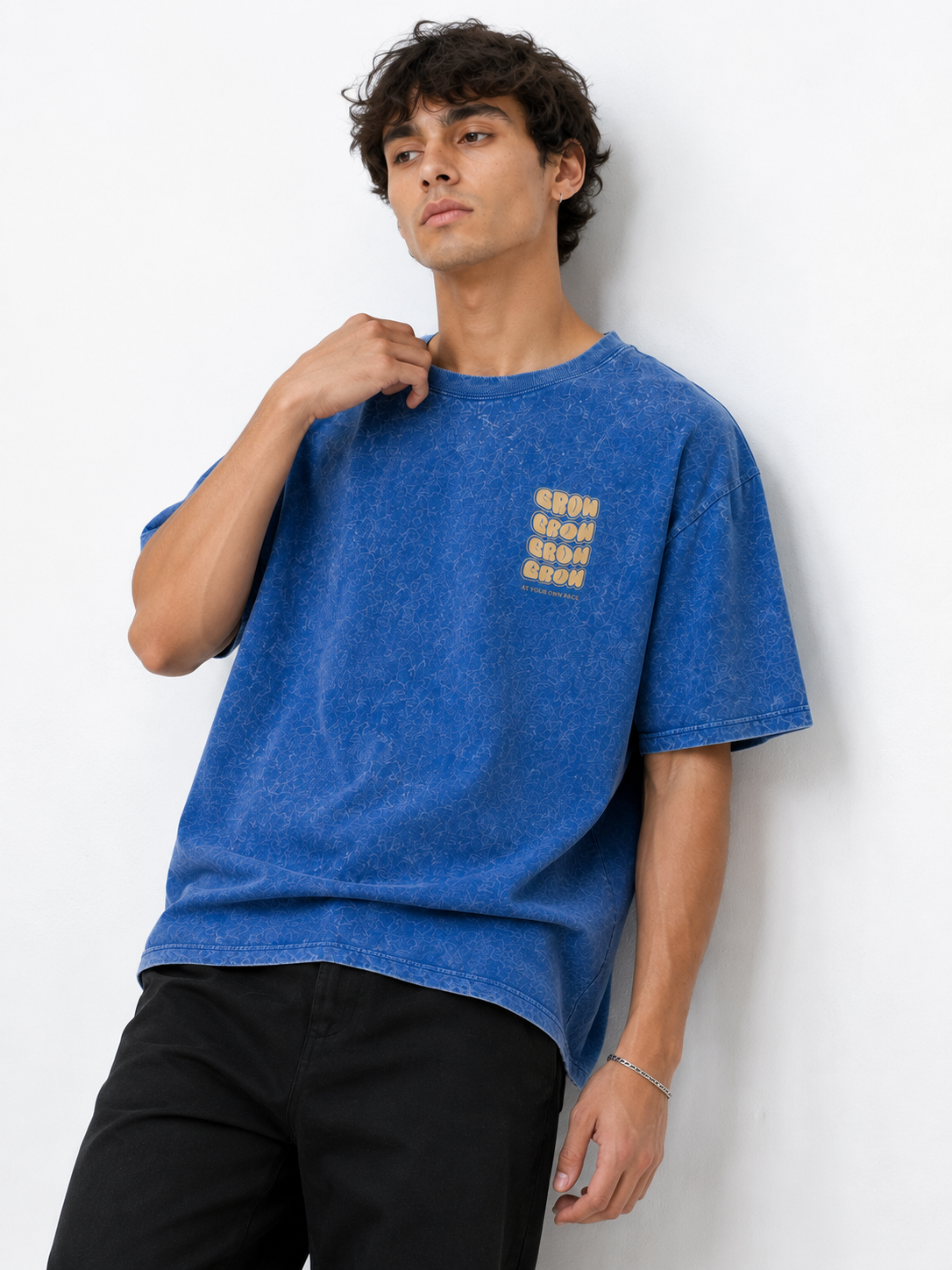 π€ Men's Oversized T-Shirt Blue