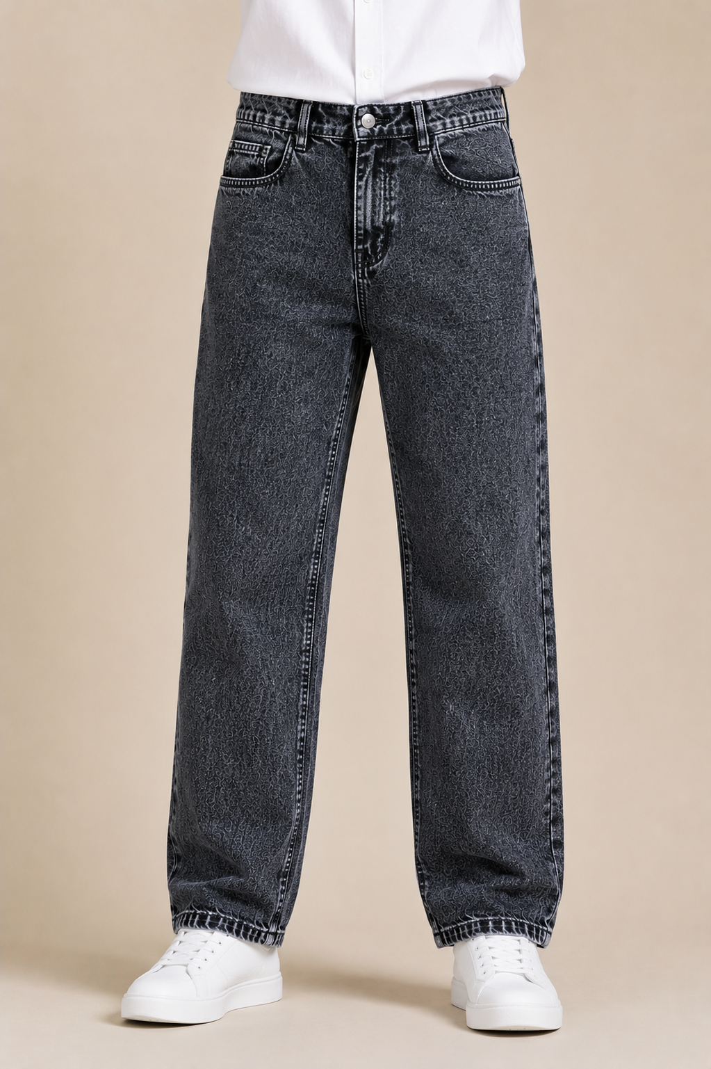 Men's Mom Fit Washed Denim Jeans π