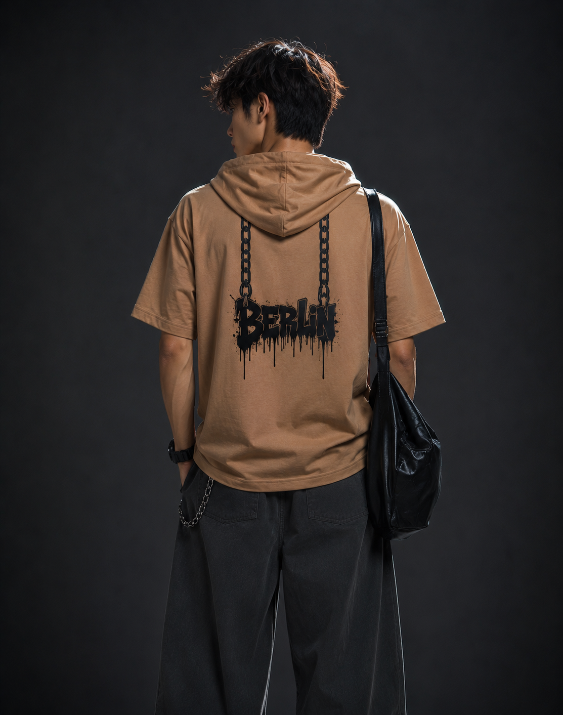 Street Hoodie Tee Half🔥