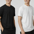 🖤🤍 Men's Cotton Round Neck T-Shirt Combo Pack (Pack of 2)