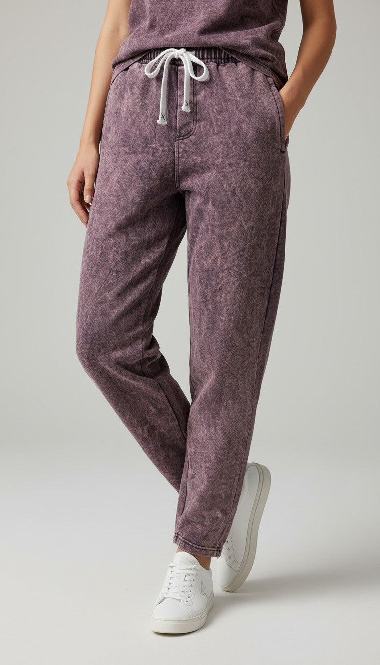 Vintage Wash Women Loopknit Joggers 💜✨