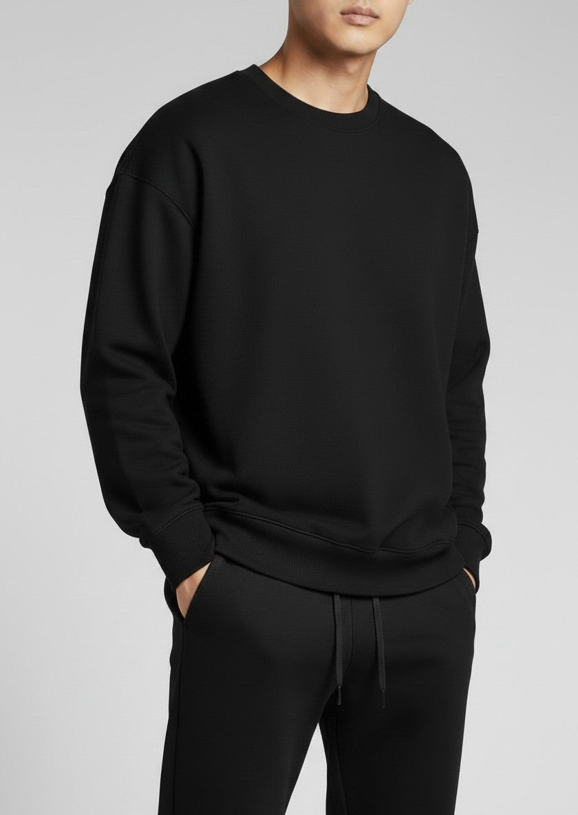 Men's Level Up Crew Sweatshirt Black 🎯