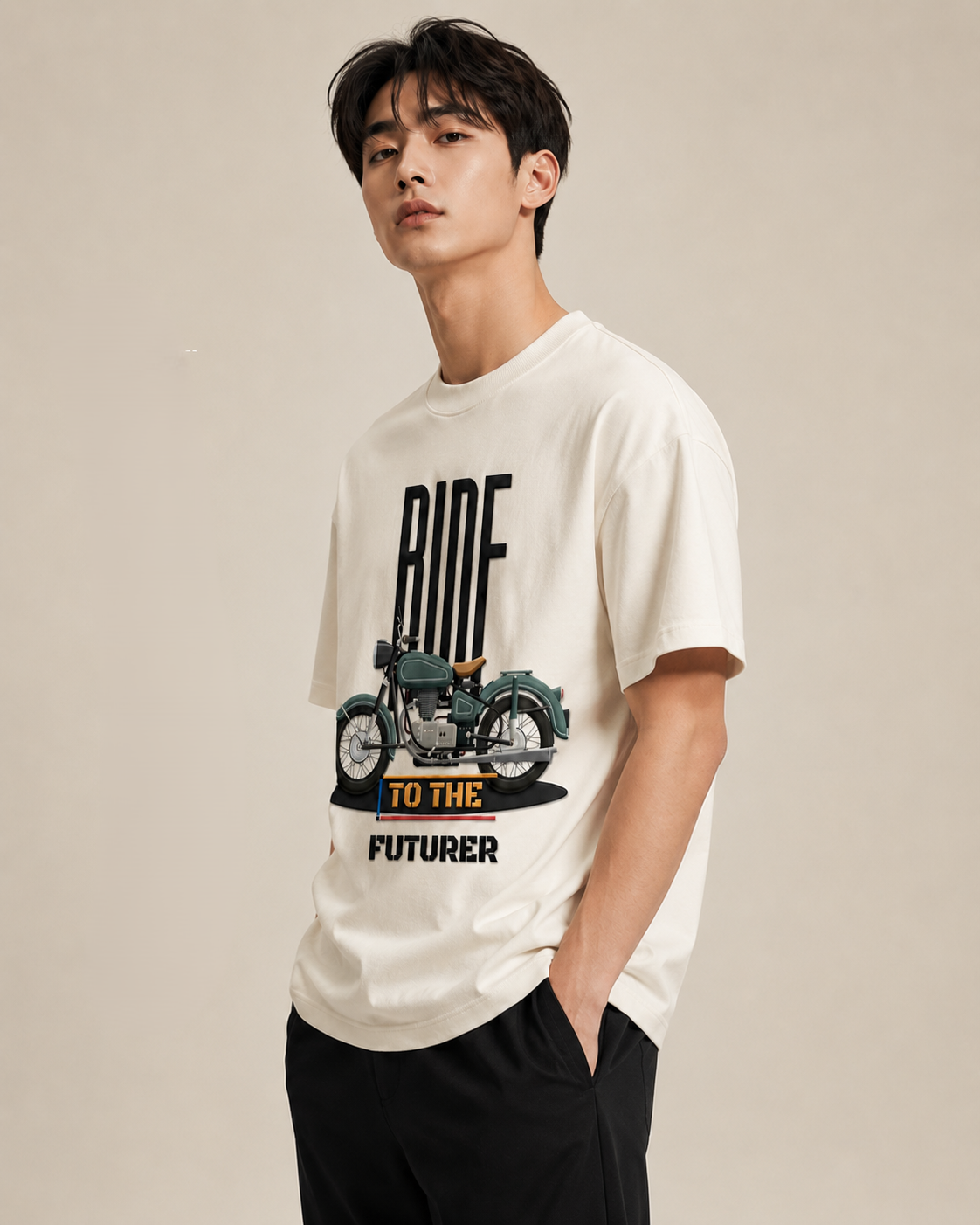 Men's Oversized Cotton T-Shirt🏍️