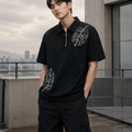 Men's Leaf Oversized Polo 🖤