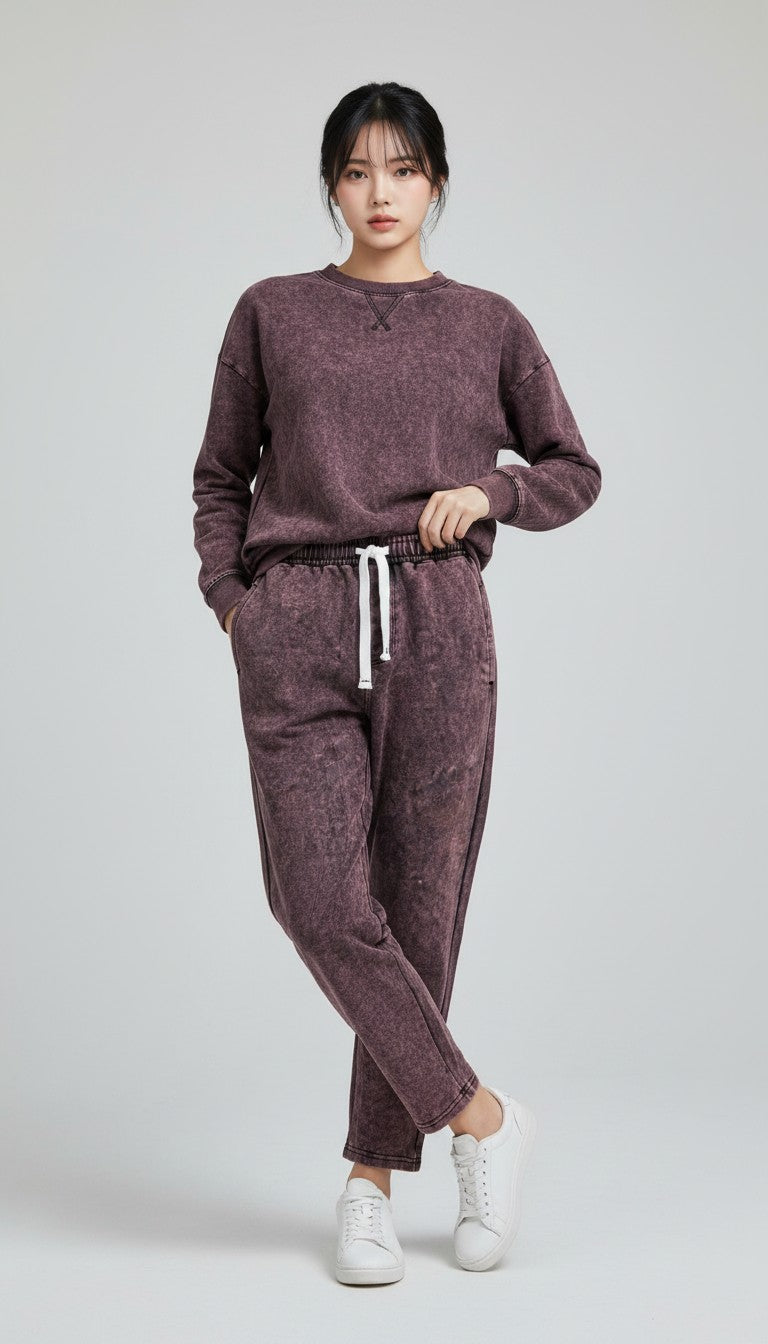 Vintage Wash Women Loopknit Joggers 💜✨