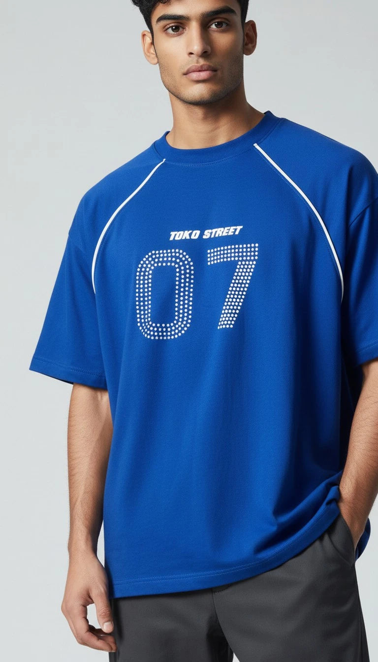 ⚡ Men's Performance T-Shirt – Royal Blue Edition