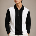 Men's Zip neck Polo - Full sleeve