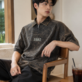 ⚡ Urban Fade Men's Acid Wash Polo