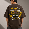 🟤Men's Oversized T-Shirt Front & Back Print