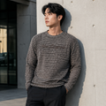 Korean Street Waffle Knit Men's Full Sweatshirt ✨