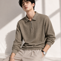 🟤 Men's Texture Half-Zip Sweatshirt
